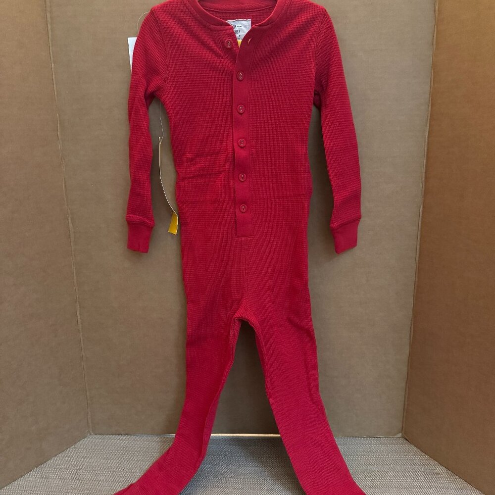 J Crew Crewcuts SLEEP WEAR NWT RED UNION SUIT | Size 5